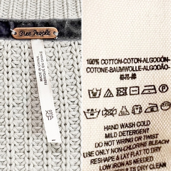 BOGO! Free People Damsel Cropped Cotton Bell Sleeve Pullover Knit Sweater - Picture 8 of 10